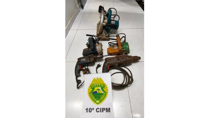 Goioxim – Ferramentas furtadas são recuperadas pela PMPR